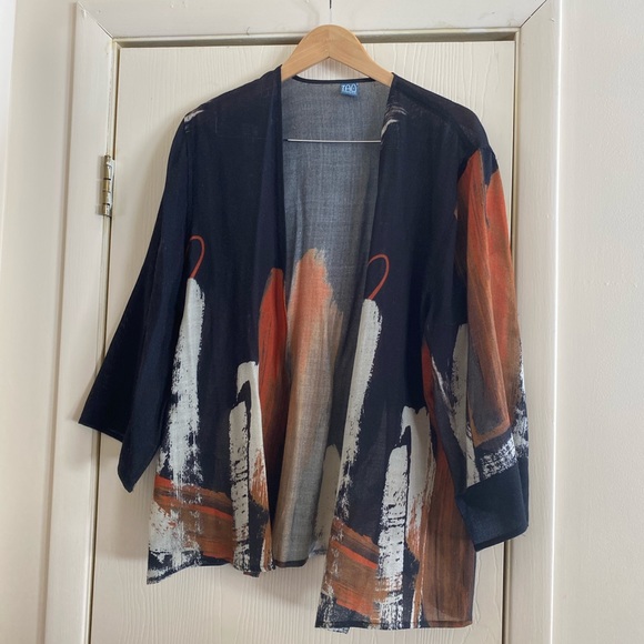 Cocoon Tao House Tops - Cocoon Tao House Art to wear Lagenlook kimono M